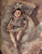 Jules Pascin Baby oil painting
